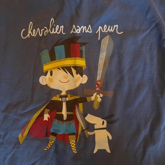Graphic Tee -  Boys 6 - 'Chevalier sans peur' - Picture 3 of 8